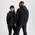 Emerge Hoodie, black performance hoodie, back view