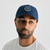 Zone Snapback, men's navy snapback hat, standing front view