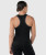Energize Tank women's black performance tank back view