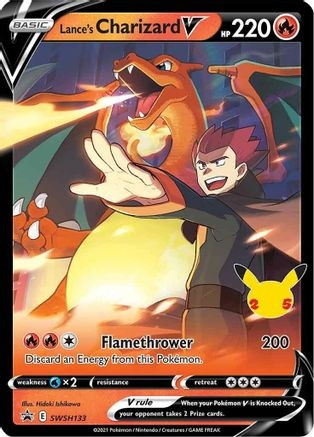 Lance's Charizard V - SWSH133 (PTCG-SWSD) (Holofoil) (#SWSH133)