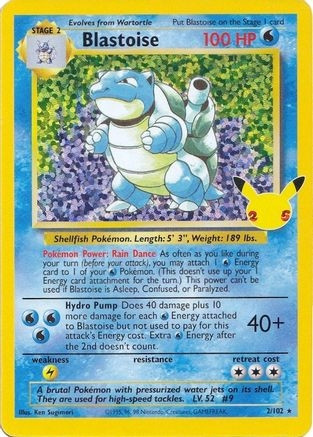 Blastoise (PTCG-CCC) (Holofoil) (#2/102)
