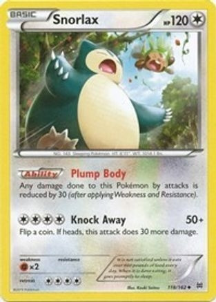 Snorlax (PTCG-BKT) (Reverse Holofoil) (#118/162)