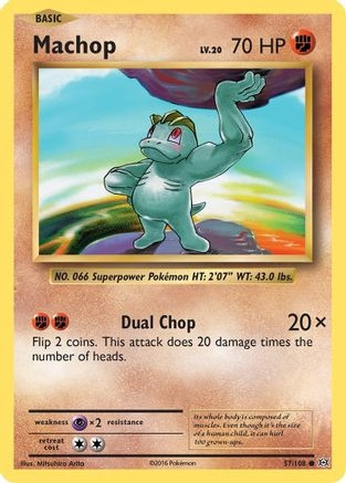 Machop (PTCG-EVO) (Reverse Holofoil) (#57/108)