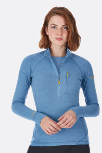 RAB Women's Syncrino Base Long Sleeve, Graphene : : Fashion