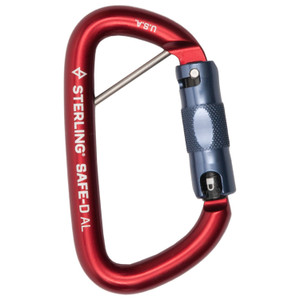STERLING SAFE-D CARABINER W'LANYARD STERLING SAFE-D CARABINER W'LANYARD