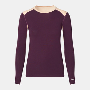 LeBent Geo Midweight Crew Women merino thermal top Potent Purple nz LeBent Geo Midweight Crew Women merino thermal top Potent Purple nz