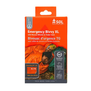 Emergency Bivvy XL with Rescue Whistle - Orange Emergency Bivvy XL with Rescue Whistle - Orange