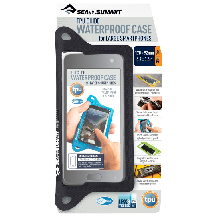 SEA TO SUMMIT TPU GUIDE WATERPROOF  XL CASE FOR SMARTPHONES