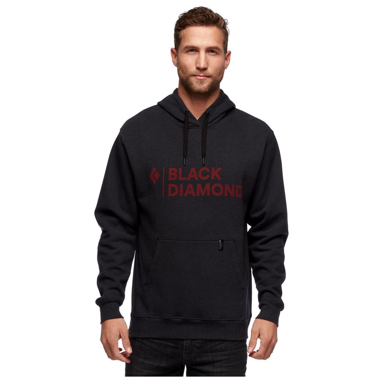 BLACK DIAMOND STACKED LOGO HOODY MENS