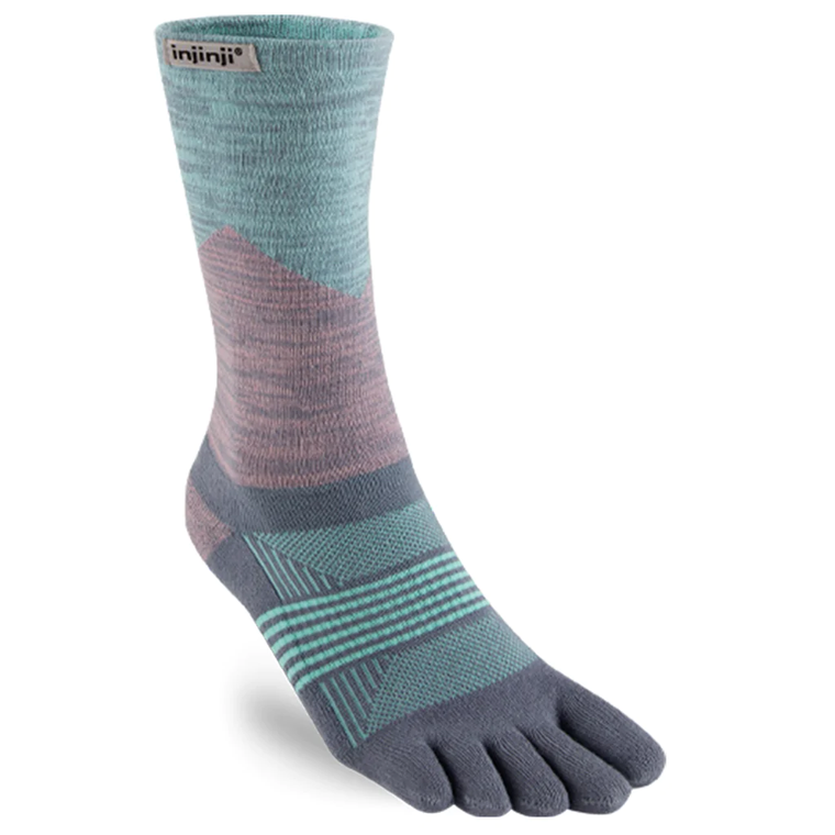 Injinji Trail 2.0 Midweight Crew Women Quartz Trail Toe Socks nz