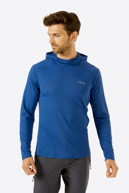 Rab Force Hoody nightfall blue breathable long sleeve nz