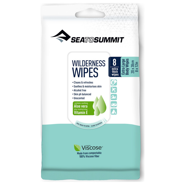 SEA TO SUMMIT WILDERNESS WIPES XL 8 pack nz