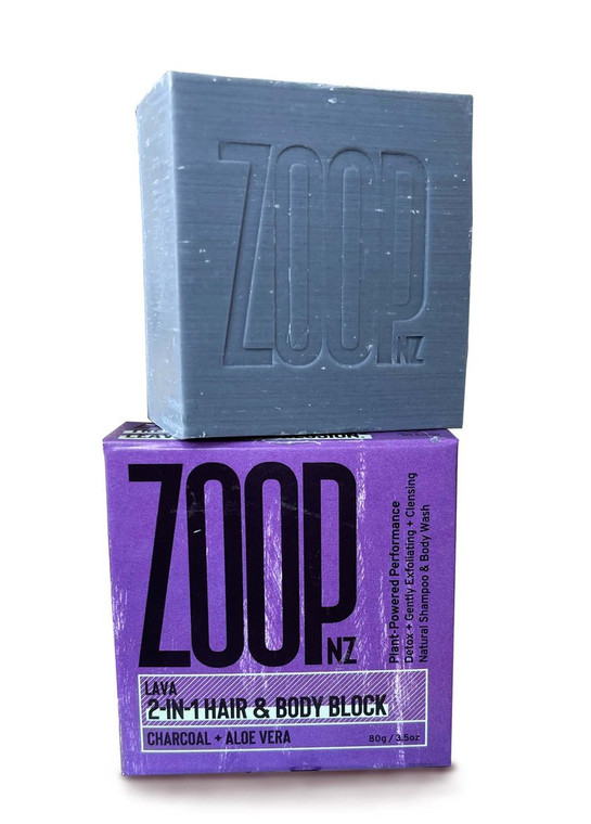 Zoop Hair and Body Glamping Luxury Bar - Lava - 80g nz