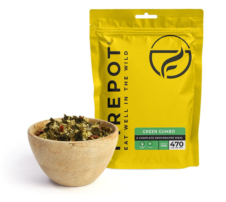 Firepot Green Gumbo - Regular Serving dehydrated meal nz