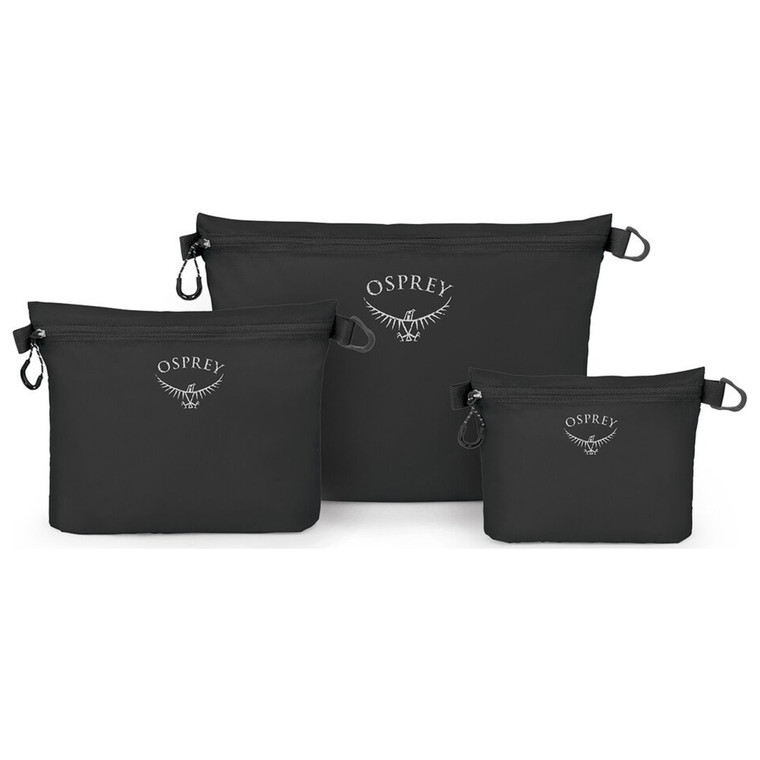 OSPREY ULTRALIGHT ZIPPER SACK SET (S/M/L) black nz