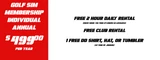 Golf Simulator Annual Membership