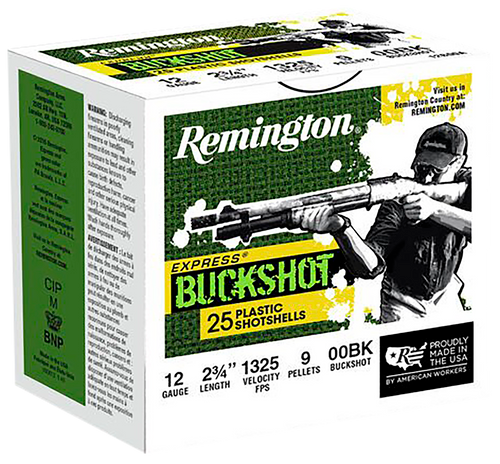 Remington Ammunition Express, Rem 20411 12b00a     12    00  Buck          25/10
