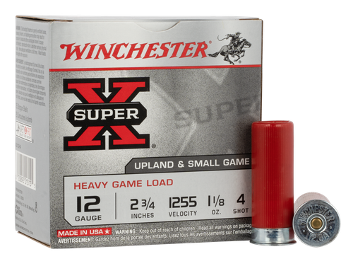 Winchester Ammo Super X, Win Xu12h4     Sup-x Hvygm 12 2.75 4sh  11/8 25/10