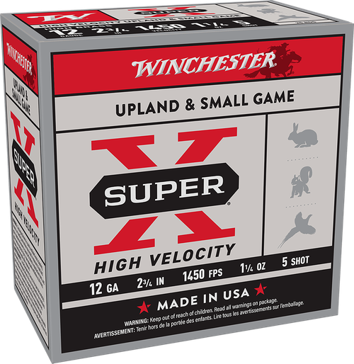 Winchester Ammo Super X, Win X12hv5    Spx 12 2 3/4 #5 Hs Hvel 11/4oz 25/10