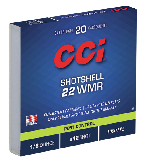 Cci Pest Control, Cci 0025      22wmr Shotshell #12           20/100