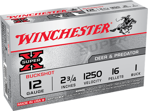 Winchester Ammo Super X, Win Xb121     Sup-x        12 2.75 0  Buck    5/50