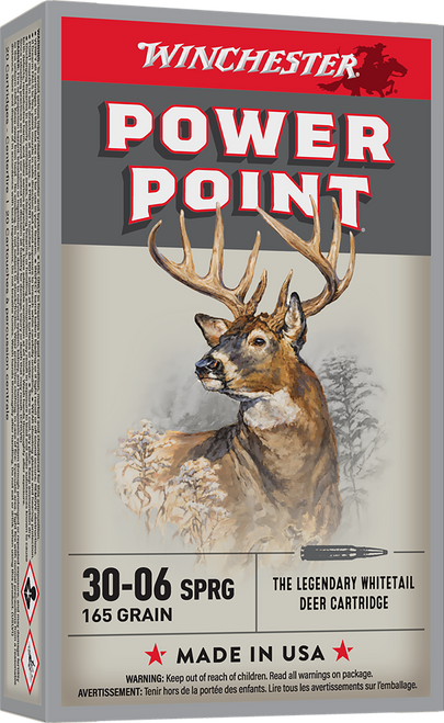 Winchester Ammo Power-point, Win X30065          3006    165 Pp           20/10
