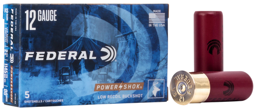 Federal Power-shok, Fed H13200    Pwrshk     12 00 Lowrec Buck    5/50