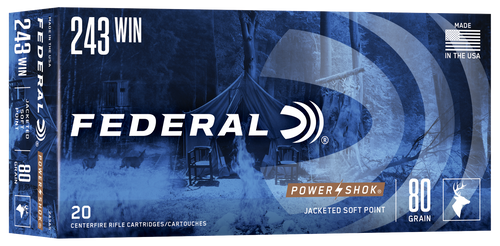 Federal Power-shok, Fed 243as          243      80 Sp Ph         20/10