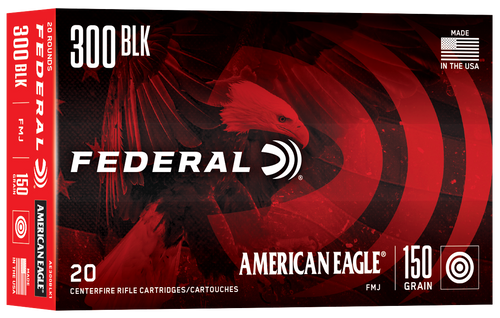 Federal American Eagle, Fed Ae300blk1      300bo    150 Fmjbt        20/25
