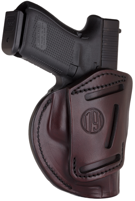 1791 Gunleather 4-way, 1791 4wh-5-sbr-r   4way Iwb/owb Size 5 Signtre Brn