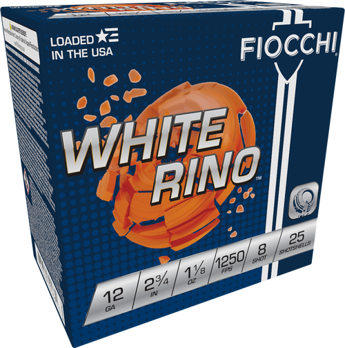 Fiocchi Exacta Target, Fio 12wrno8   Wt Rhino Tgt 12 2.75 8sht 11/8 25/10
