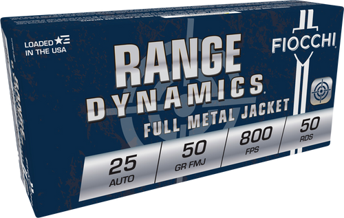 Fiocchi Range Dynamics, Fio 25ap      25acp      50 Fmj              50/20