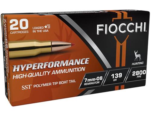 Fiocchi Hyperformance, Fio 7mm08hsa  7mm08      139 Sst             20/10