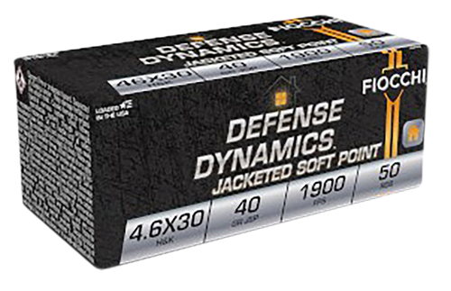 Fiocchi Defense Dynamics, Fio 46exb     4.6x30 H&k  40 Jsp             50/20