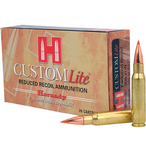 Hornady Custom Lite, Horn 80866  Custom Lite 308win    125 Sst    20/10