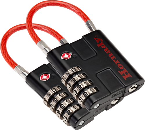 Hornady Rapid Safe, Horn 96022   Tsa Padlock W/cable 2pack