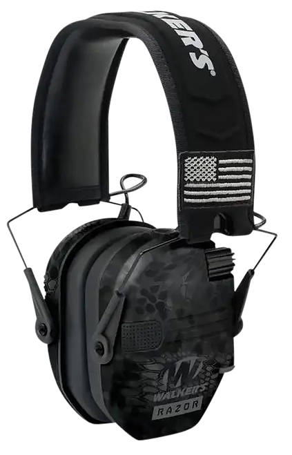 Walkers Game Ear Razor, Wlkr Gwp-rsempat-kpt   Razr Patriot Muff Kryptek