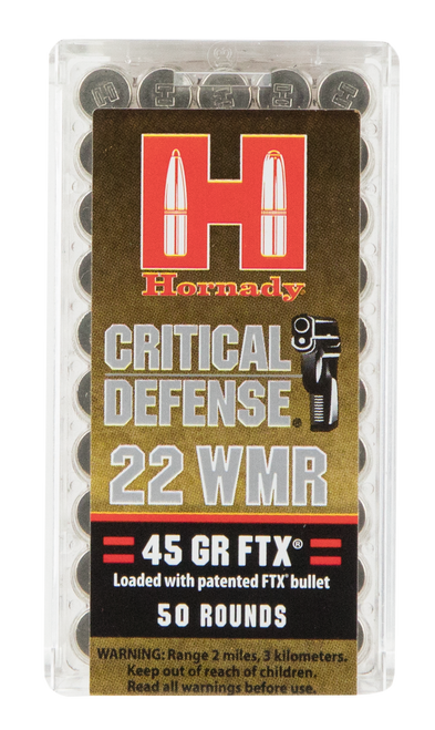 Hornady Critical Defense, Horn 83200  Critdef      22wmr    45  Ftx    50/40