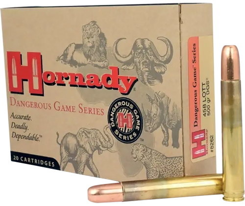 Hornady Dangerous Game, Horn 8262  Dngrs Game  458lott 500 Dgs       20/06