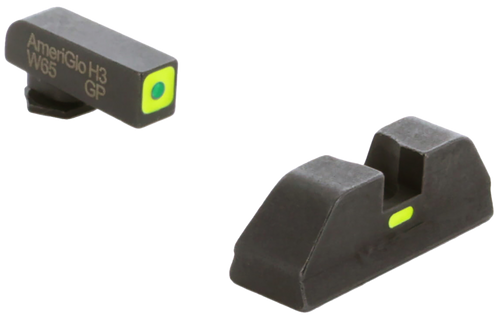 Ameriglo Cap Sight Set For Glock, Amer Gl614   Cap Sight Set Ns Glk 9/40   Grn/lm/lm