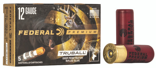 Federal Premium Vital-Shok 12 GA 2.75-inch 1oz TruBall Slugs 5Rds
