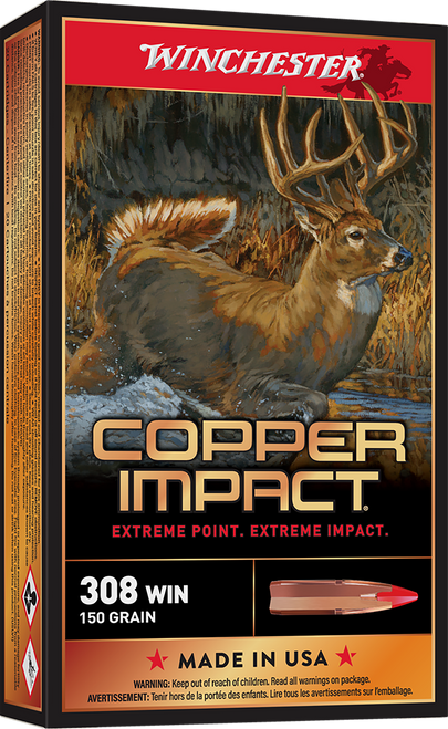 Winchester Ammo Copper Impact, Win X308clf         Cop Imp 150 Lf           20/10
