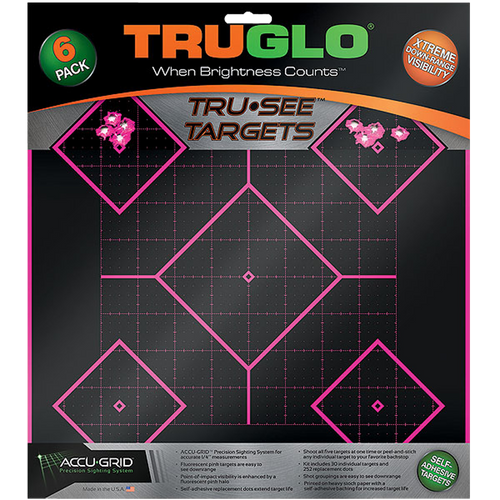 Truglo Tru-see, Tru Tg-14p6      Tru-see Tar 5dia 12x12 Pnk