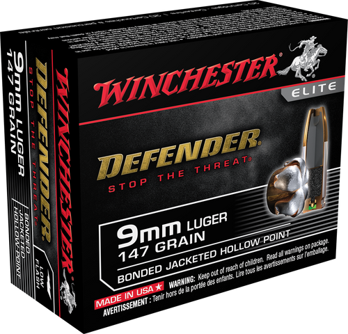 Winchester Ammo Defender, Win S9mmpdb1        9mm     147 Pdx          20/10