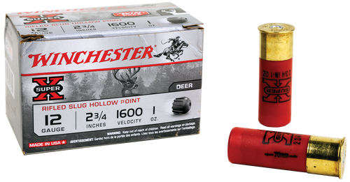 Winchester Ammo Super X, Win X12rs15vp  Super-x    12 2.75 Slug  1oz  15/10