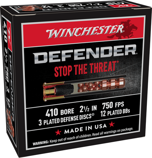 Winchester Ammo Pdx1 Defender, Win S410pdx1   Defender   410/bb Combo       10/10