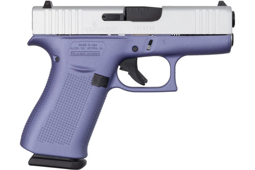 Glock G43X Orchid Satin Aluminum 9mm 3.41'' 10-Rd Semi-Auto Pistol