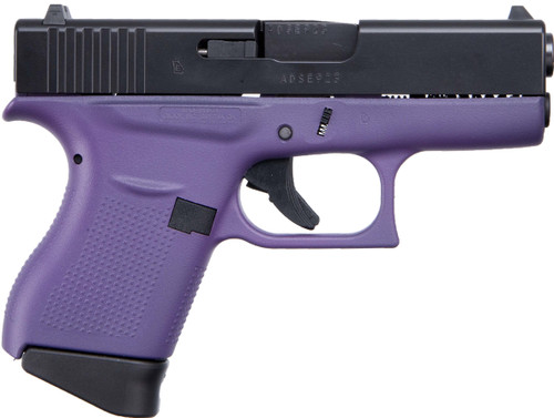 Glock G43 USA 9mm 3.4'' 6-Rd Purple & Elite Black Pistol