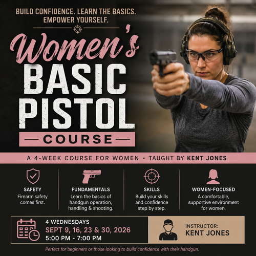 Women's Basic Pistol Course