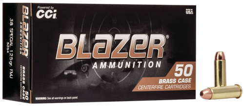 Cci Blazer Brass, Cci 5204    Blazer Brass 38   125 Fmj        50/20